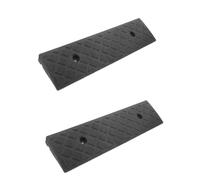 SEWOART 2Piezas Rampa De Umbral Antideslizante De Plástico para Coche Patinete Y Ideal para Interiores Y Exteriores Medidas 50X13X3Cm Color Negro