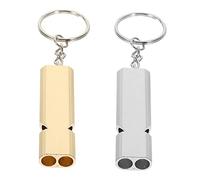 SEWOART 2piezas Silbato Adiestrar Aluminio Entrenamiento Aves Pequeño Ligero Sonido Fuerte Sin Daño para Uso Prolongado