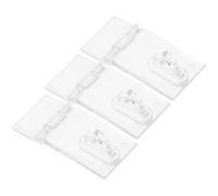 SEWOART 3 Piezas Cerradura de Bisagra Transparente de Acrílico para Gabinetes y Ventanas Diseño Clásico, Fácil y Solución de Cierre Confiable para Hogares y Oficinas