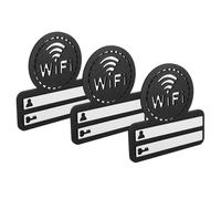 SEWOART 3 Piezas De Señal De Wifi Para Hotel Señal De Red Tablero Wifi Para Visitantes Decoración De Dormitorio Accesorios Para El Hogar De Contraseña Para Habitación De