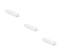 SEWOART 3 Piezas piedra punta hexagonal varita de 7 chakras varita mágica 7 varita para uñas varita clara piedra curativa cristal decorativo cristal de fluorita tratamiento cristal rayado