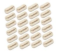 SEWOART 300 Piezas Etiquetas de Madera para Manualidades Infantiles Etiquetas de Letras para Proyectos DIY Botones Decorativos para Costura y Decoración Artesanal