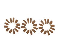 SEWOART 36 Piezas Dedales De Cuero Costura Manga De Punta De Guantes Resistentes a Los Cortes Protector De Dedos De Fieltro Dedal De Tejer Protector De Pulgar Protector De Dedal Brown