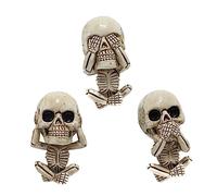 SEWOART 3piezas Difusor De Forma De Calavera Para Coche Adorno Decorativo y Aromaterapia Aire Fresco y Buen Humor Al Conducir