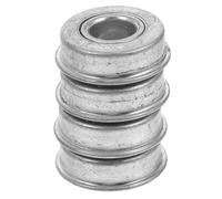 SEWOART 4 Piezas Cojinete de Brida Pequeño para Rueda de Cortacésped, Rodamiento de Bolas Brida, Acero, Plata, para Maquinaria Agrícola y Cortacéspedes, Diseño Sellado, Funcionamiento