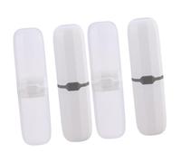 SEWOART 4 Piezas Cubierta del Cepillo De Cápsula Caja De Almacenamiento De Cepillo De Cepillo para Dentaduras Postizas Caja De Cepillo De Protector Equipo Yo Bolsa
