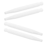 SEWOART 4 Piezas Gua Sha Stick de Piedra Blanca Pulida Herramientas de Masaje Facial para y Relajación Portátil para Cuidado y del Estrés