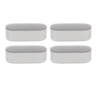 SEWOART 4 Topes Amortiguadores Adhesivos para Asiento y Tapa de Inodoro Almohadillas Antideslizantes Aplicables de 16 CM Kit de Repuestos para Inodoro Accesorios para Bidé Protección