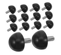 SEWOART 48 Piezas Patas Niveladoras Ajustables M6 Rosca 15 MM Almohadillas de Goma Antideslizantes 48 Unidades para Mesas, Sillas y Armarios, Niveladores para Estabilidad y Protección de