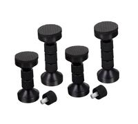 SEWOART 4piezas Varilla De Fijación Antivibración Tope De Cabecero Ajustable Estabilizador De Muebles Para Marco De Cama Negro Unidades Para Estabilizar Cabeceros y Marcos De Cama