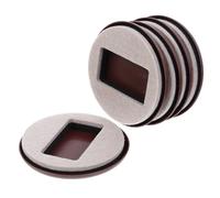 SEWOART 5 Piezas Almohadillas de Fieltro Antideslizantes para Ruedas de Sillas de Oficina de Protección para de Madera Baldosa y Moqueta Fácil Instalación Base Adhesiva Segura