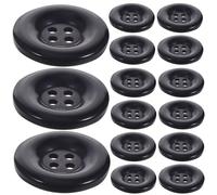 SEWOART 50 piezas Botones para Chaquetas y Abrigos Redondos Clásicos de Color Azul Marino para Costura y Manualidades Botones de Moda para Reemplazo