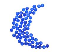 SEWOART 50 Piezas Cuentas Lapislázuli Natural Redondas Pulidas para Joyería Bricolaje Pulseras Collares Accesorios de Piedra Azul Resistente Perforación Estándar