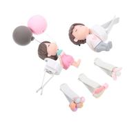 SEWOART 5piezas Adornos De Aire Para Automóvil Clips De Ventilación De Pareja De Cartoon Fragancia Decoración Interior De Auto Para Mujeres Incluye