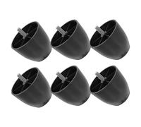 SEWOART 6 Piezas de Patas de Muebles para Sofá y Silla en Plástico Negro, Fáciles de Almacenar y Protectoras, Ideales para Uso Hogar