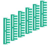 SEWOART 6 Piezas Peine de Electroforesis en Gel Peine de Gel Proteico de Plástico Verde, 10 Dientes, 10 Pozos, Separador Fino de 0,75mm, para Estudios Científicos y Biología Molecular