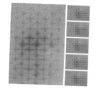 SEWOART 6 Piezas Plastic Cross Stitch Canvas Sheets Adjustable Mesh Grid For Hand Embroidery Sewing Weaving DIY Craft Projects Portable And Plastic Mesh Pads
