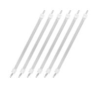 SEWOART 6 Piezas tubo de cuarzo infrarrojo lejano tubo de infrarrojos lejanos para calentador elemento calefactor de estufa eléctrica White