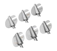 SEWOART 6 Prensatelas Enrollables de Metal para Dobladillo Curvo de 5-10 MM Kit para Máquina de Coser Accesorio Multiusos para Costura Adaptación Versátil y Duradera para Telas Finas y