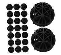 SEWOART 60 Bolas Filtrantes Bioquímicas Biológicas para Nitrificantes para Estanques Y Piscinas De Arena Abs Negra