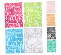 SEWOART 8 Hojas Calcomanías de Números y Letras Autoadhesivas Vinilo Decorativas para Buzones Puertas Ventanas