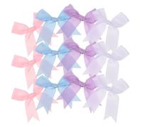 SEWOART 80 Piezas Lazos Mini de Pequeños para Manualidades DIY Decoración Ropa Bolsas Accesorios Colores Surtidos Rosa Azul Blanco Morado