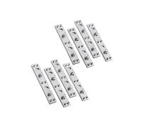 SEWOART 8piezas Bisagras De Cama Clavos Redondos y Esquinas Cuadradas Accesorios De Conexión Reforzados Para Estructuras De Cama Color Plateado