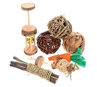 SEWOART 9 Piezas Masticar para Mascotas para Hámster Conejos y Material para Molienda Actividades Divertidas