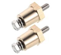 SEWOART Adaptador de Terminales de Batería de Latón para Automóvil y Camión Conector Positivo y Negativo con Rosca Adaptador de Polos para Bornes de Batería de Cobre Compatible con