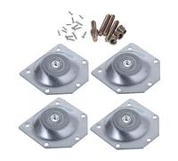 SEWOART Almohadillas y Conectores De Patas De Mesa, Placa De Hierro Biselado, Fijadores Prácticos, 6 Piezas, Dimensiones 70x67x1.2 Mm, para Montaje y Ajuste Muebles De Hogar