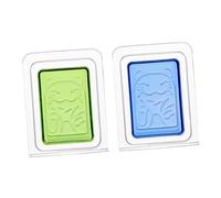 SEWOART Ambientador para Baño y Salón, Perfume Sólido de Gato, 2 Bálsamos de Gel Sólido Azul, Práctico y Decorativo Hogar