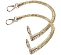 SEWOART Asas para Bolsos de PU Dorado Juego de 2 Manijas para Bolsa DIY Accesorio de Repuesto para Fabricación y Reparación de Bolsos Artesanales