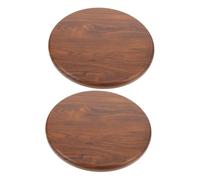 SEWOART Asiento Redondo de Taburete 29 Cm Madera Maciza Kit de Reemplazo Estable para Cantina Comedor 2 Piezas Cojín de Asiento para Taburete de Barra