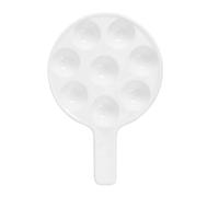 SEWOART Bandeja para Hornear Caracoles Grande de Cerámica Asa, Parrilla para Caracoles Comestibles, Base Antideslizante, Resistente al Desgaste para Cocina y Restaurante