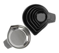 SEWOART Bandejas para Báscula Electrónicas de Acero Inoxidable 6 Piezas, Platillos Apilables para Joyería y Pesaje de Piedras Preciosas, Accesorios de Pesaje Precisos para Laboratorio