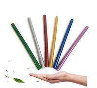 SEWOART Barras De Pegamento Termofusible De Colores 72 Unidades Barra De Purpurina 7 * 100mm Para Artesanía y Decoración