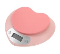 SEWOART Báscula de Cocina Electrónica Portátil de Plástico Rosa 1g-5kg Alta Precisión para Repostería y Horneado Uso Doméstico y Profesional