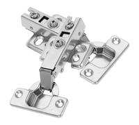 SEWOART Bisagras Hidráulicas de Cierre Suave para Armarios de Cocina, 2 Unidades, Acero Laminado en Frío, sin Marco, Superposición Completa, Bisagras Ocultas para Puertas de Muebles