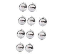 SEWOART Bola De Espejos De Discoteca 18 Bolas De Espejo Navideñas Decoración De Fiesta