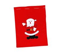SEWOART Bolsa Navideña Cordón para Guardar Regalos Grandes, Roja, de Tela No Tejida, para Navidad
