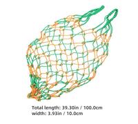 SEWOART Bolsas de Heno para Caballos 2 Unidades Red de Alimentación Lenta Verde y Amarilla Bolsa Colgante Resistente para Establos y Pastos Comedero de Heno Portátil para Cabras y