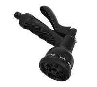 SEWOART Boquilla Pulverizadora de Manguera de Agua Negra, 8 Funciones Ajustables, Alta Presión, para Riego de Jardín, Lavado de Autos y Limpieza Multifuncional, 1 Pieza