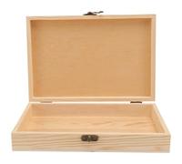 SEWOART Caja De Almacenamiento De Madera Pequeña Portátil para Cigarros, Estuche Compacto Tapa Abatible, Diseño Artesanal Liso, Adecuado para Guardar Cigarros y Regalos, Uso Doméstico y Viajes