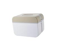 SEWOART Caja De Almacenamiento Multifuncional De Portátil De Plástico Diseño De Doble Capa Para Emergencias y Uso Doméstico Mediana Color Marrón Modelo