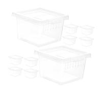 SEWOART Caja De Cría De Insectos 10 Unids Habitat para Reptiles Comedero para Arañas Recinto De Alimentación Incubadora Creativa Resistente a La Decoloración