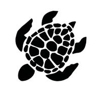 SEWOART Calcomanía De Tortuga para Carro 13x13 Cm Adhesivo Vinílico Decoración De Coche Resistente Al Agua para Automóviles y Ventanas Diseño Playero