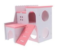 SEWOART Casa De Escondite para Animales Pequeños Casa para Hámster Cama Juguete para Mascotas Estilo Mediterráneo Nido De Villa Cómoda Y Transpirable