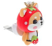 SEWOART Clip para Ambientador y Decoración de Ventilación de Coche Diseño de Perro de Dibujos Animados, Accesorio Aromático para Aire Acondicionado, Uso en Automóvil y Oficina, Color