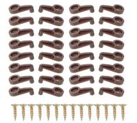 SEWOART Clips de Montaje para Espejo de Pared de Plástico y Hierro, Estructura Resistente, Aptos para Vidrio de 4-5mm en Tiendas y Hoteles