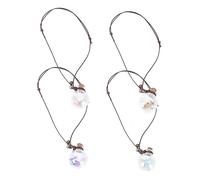 SEWOART Colgantes De Perfume Para Coche 4 Piezas Flores Secas Decorativas 2,8 Cm Translucidos Transparentes Accesorios Para Interior De Coche Ambientador Ambiental Aromático